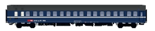 L.S. Models LS47253 - H0 - Schlafwagen T2S neues Logo, SBB, Ep. V